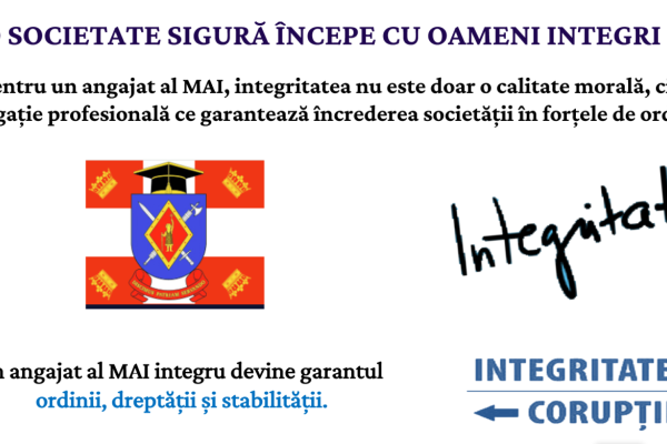 Sesiune informativă privind măsurile de asigurare a integrităţii instituţionale