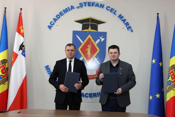 Academia „Ștefan cel Mare” a MAI și Asociația Tinerilor Diplomați din Moldova au semnat un Acord de colaborare