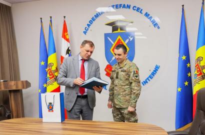 Întrevedere oficială între conducerile Academiei „Ștefan cel Mare” a MAI și Academiei Militare „Alexandru cel Bun” imagine 3