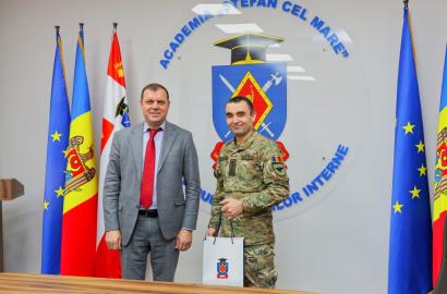 Întrevedere oficială între conducerile Academiei „Ștefan cel Mare” a MAI și Academiei Militare „Alexandru cel Bun” imagine 1