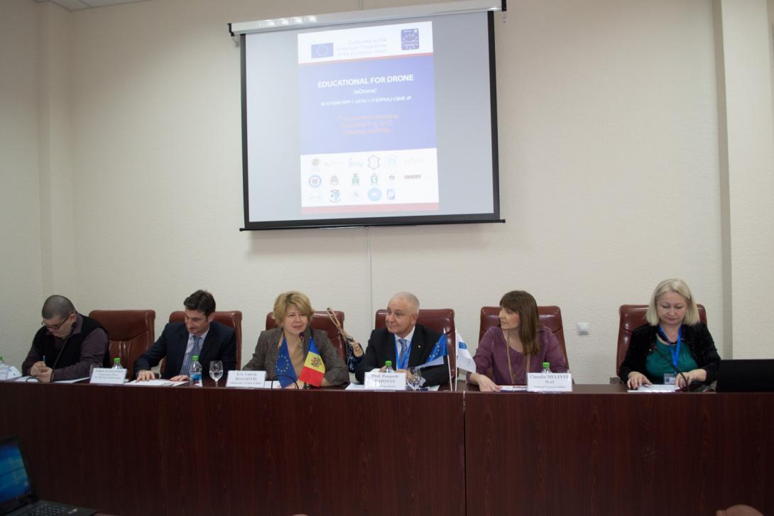 Academia „Ştefan cel Mare” gazda sesiunei de deschidere a 1-st Consortium Meeting din cadrul proiectului „Educational for Drone (eDrone)”