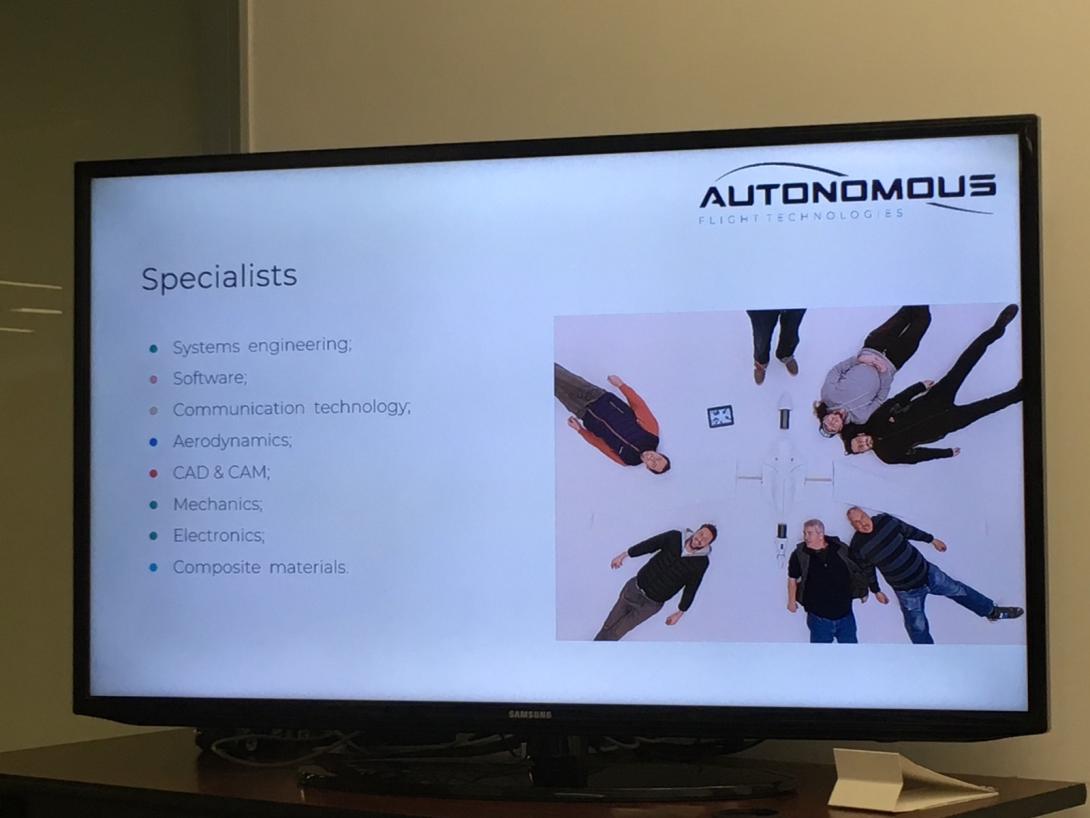 Echipa ACAPOL P8 în vizită la compania Autonomous Flight Technologies din România