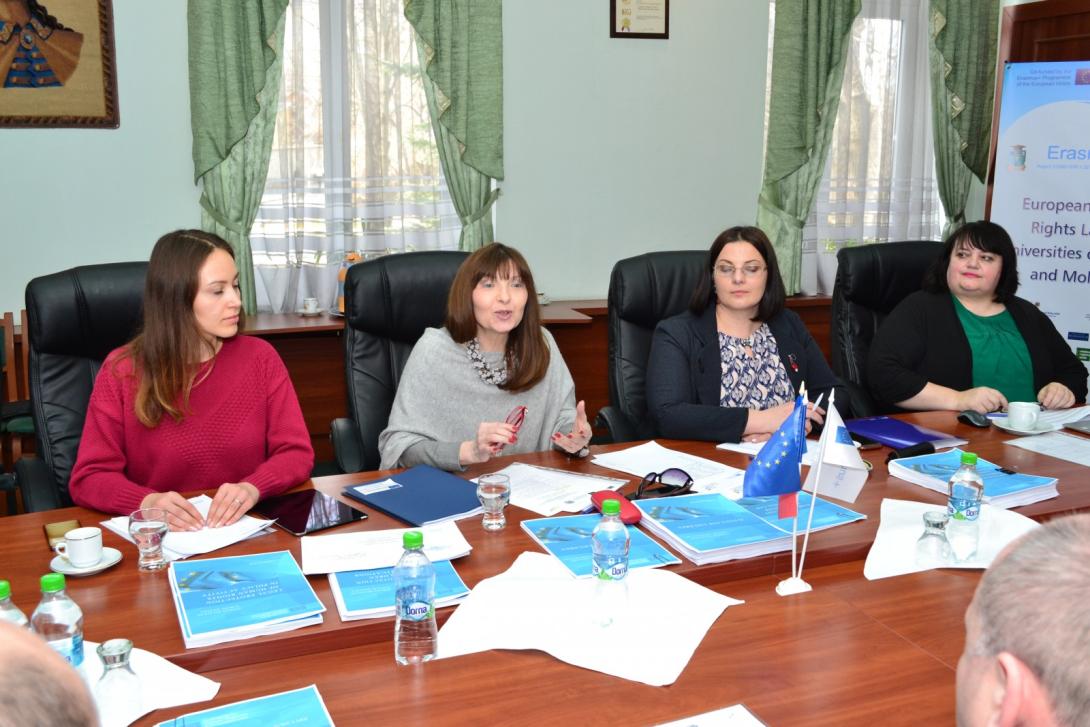 Şedinţa de monitorizare a Proiectului „Legislaţia europeană privind drepturile omului pentru universităţile din Ucraina şi Moldova / European Human Rights Law for Universities of Ukraine and Moldova” (HRLAW)