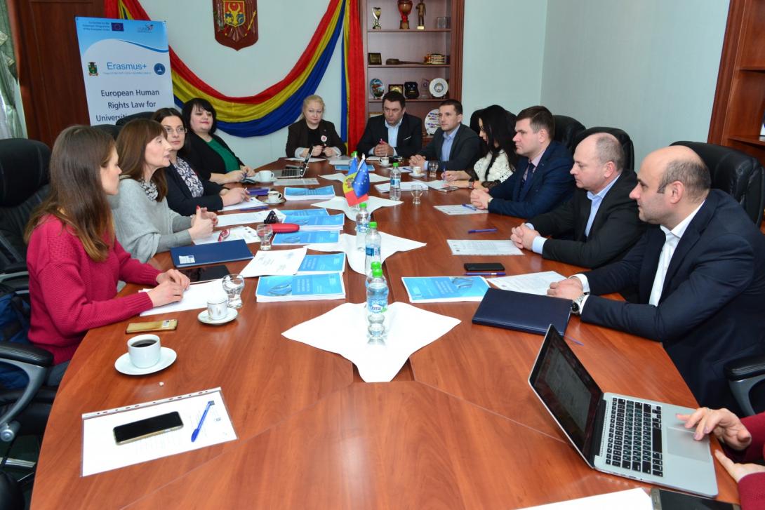 Şedinţa de monitorizare a Proiectului „Legislaţia europeană privind drepturile omului pentru universităţile din Ucraina şi Moldova / European Human Rights Law for Universities of Ukraine and Moldova” (HRLAW)