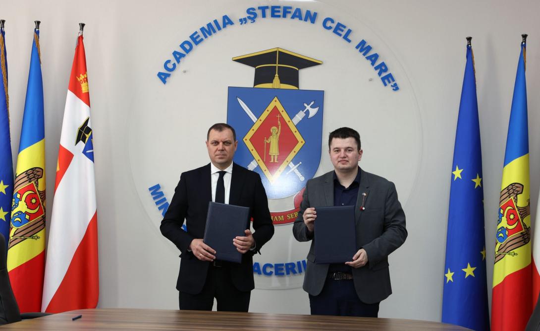 Academia „Ștefan cel Mare” a MAI și Asociația Tinerilor Diplomați din Moldova au semnat un Acord de colaborare