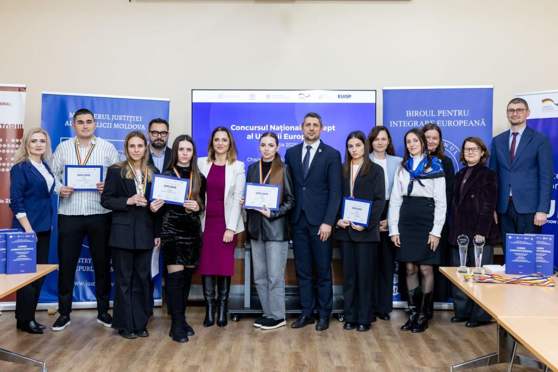 Academia „Ștefan cel Mare” a MAI – Locul III la prima ediție a Concursului Național de Drept al Uniunii Europene